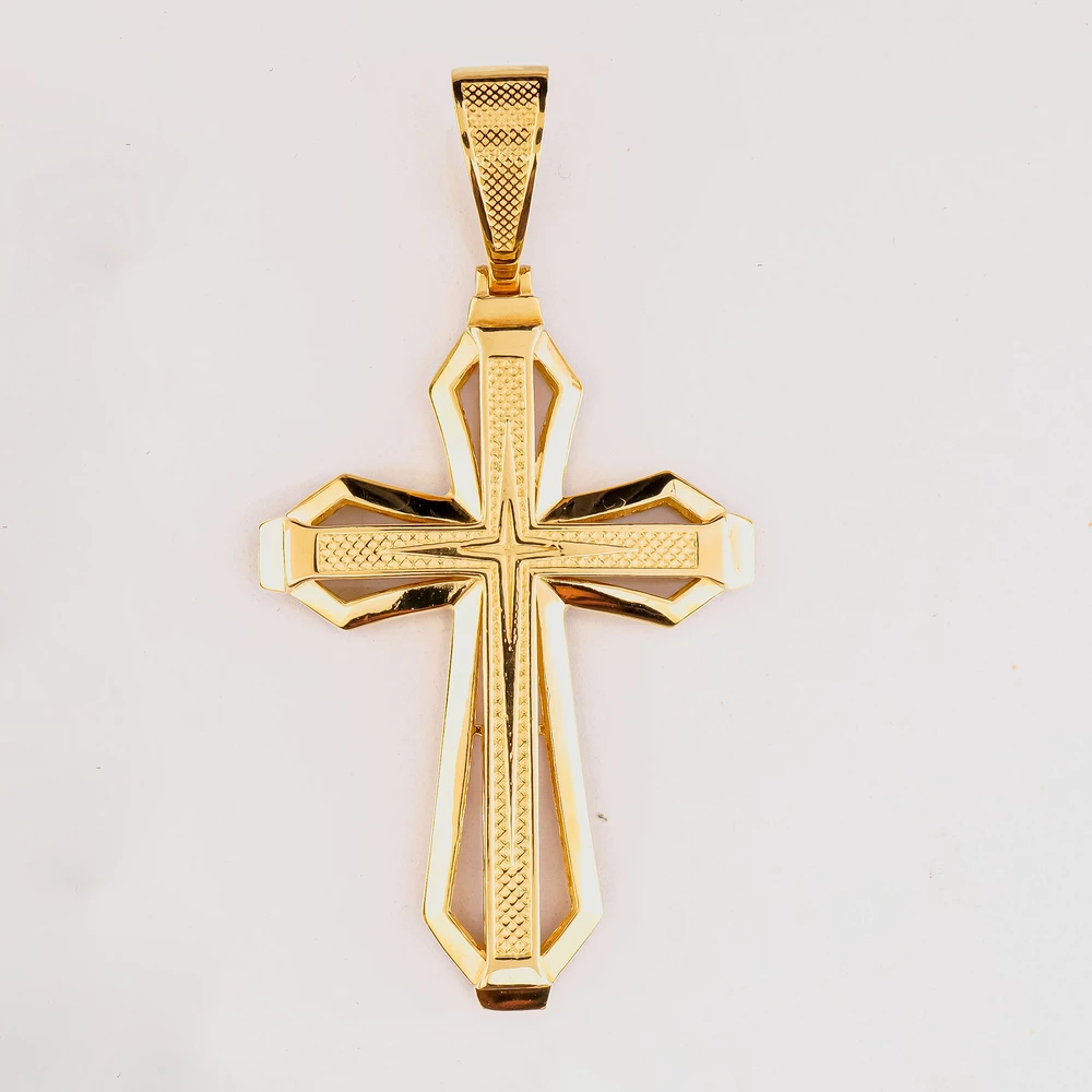 Подвес из желтого золота 585 пробы