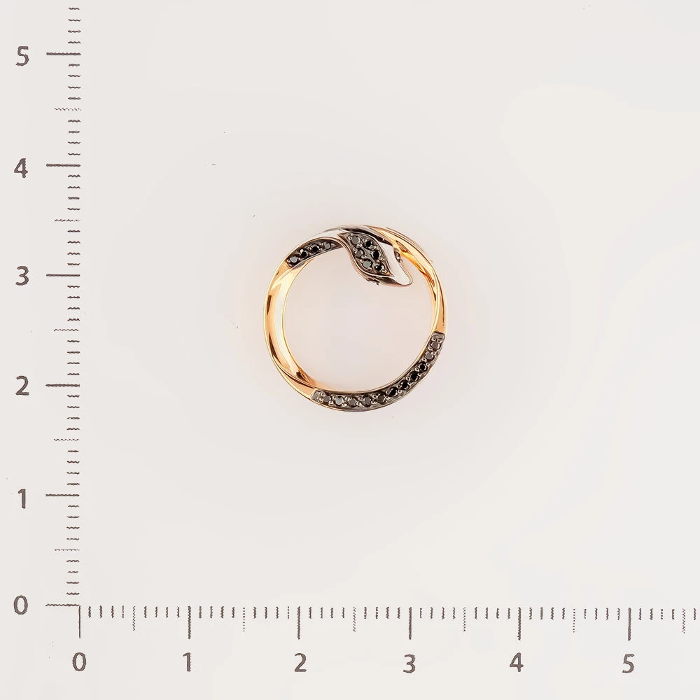 Подвес с бриллиантом из красного золота 585 пробы