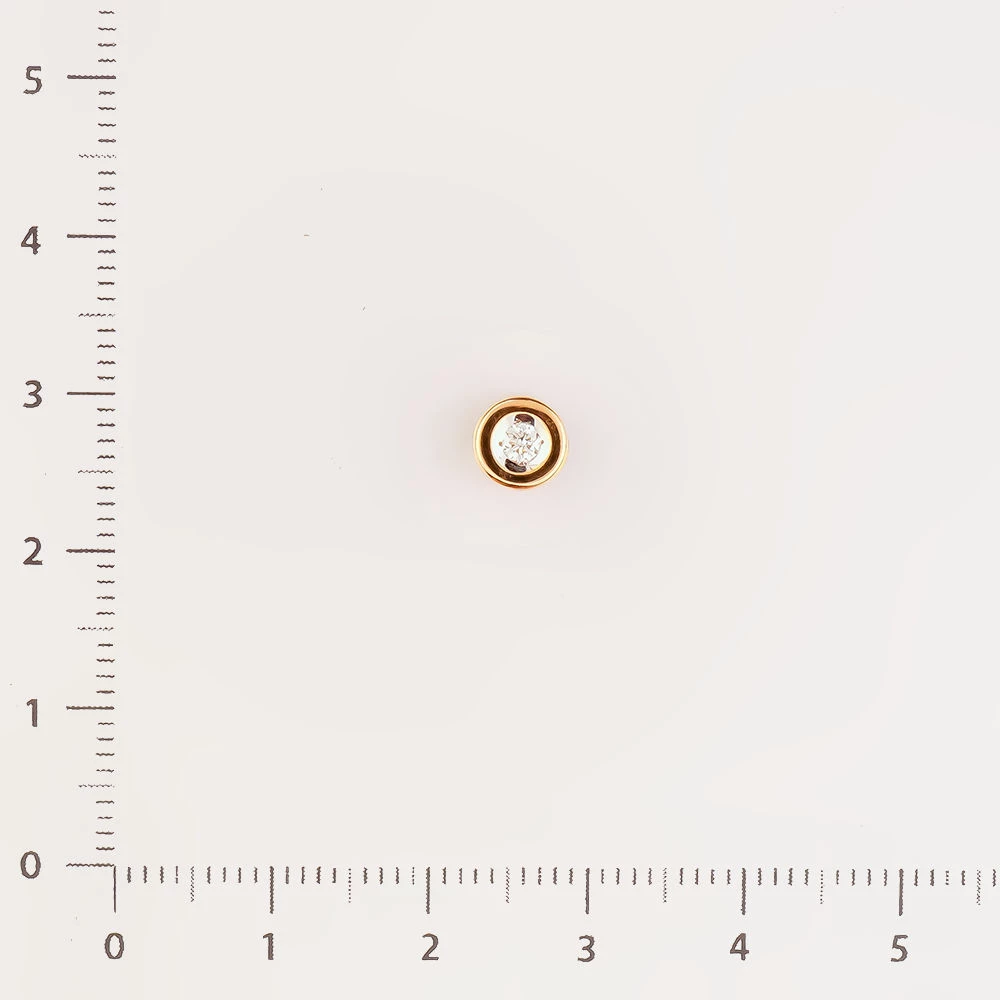 Подвес с бриллиантом из красного золота 585 пробы