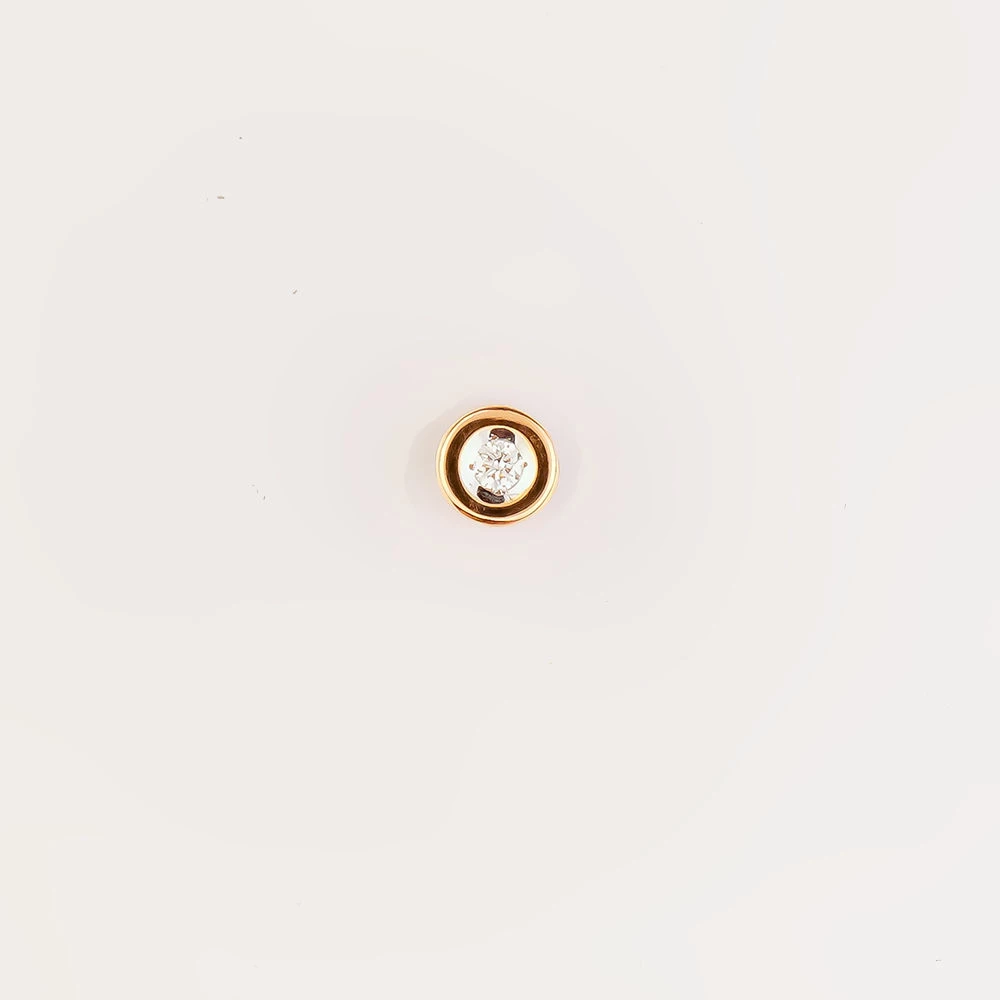 Подвес с бриллиантом из красного золота 585 пробы