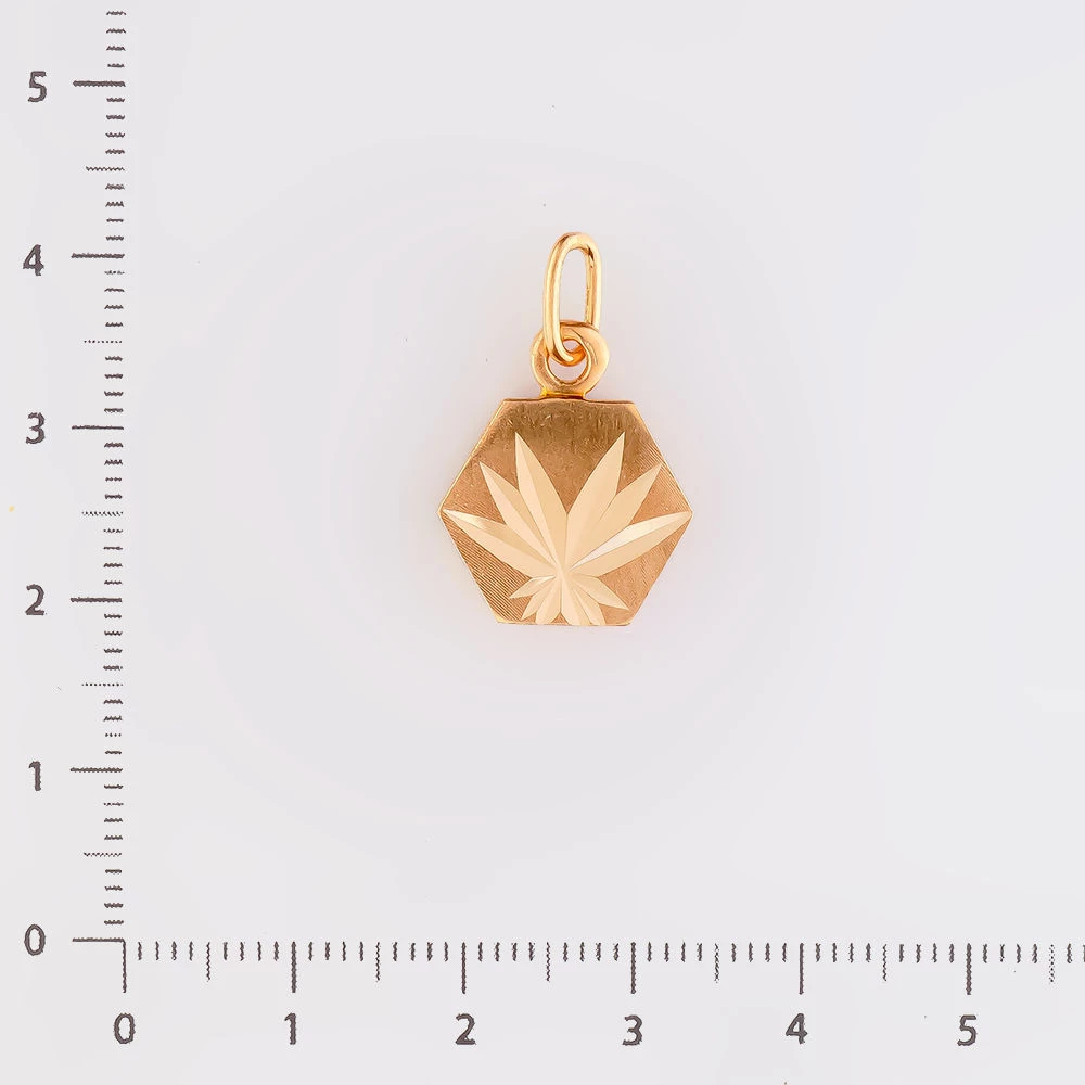 Подвес из красного золота 583 пробы