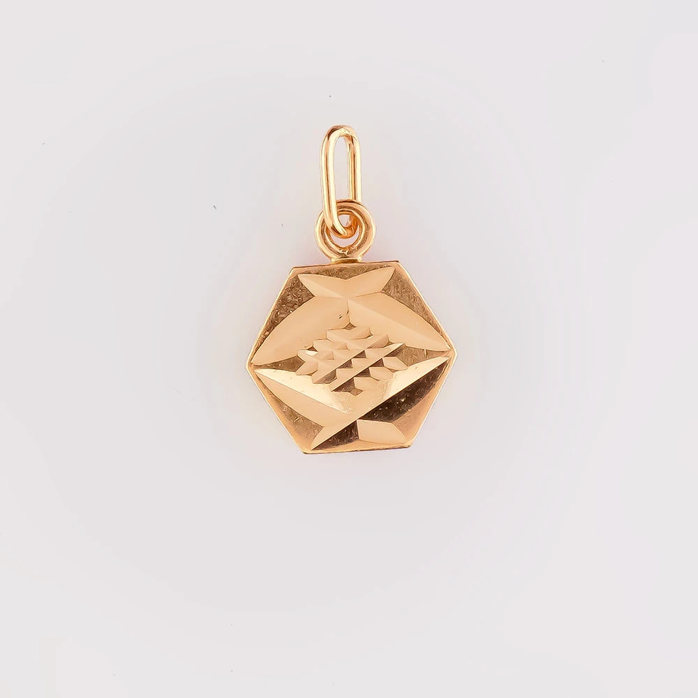 Подвес из красного золота 583 пробы