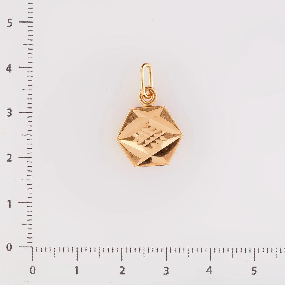 Подвес из красного золота 583 пробы