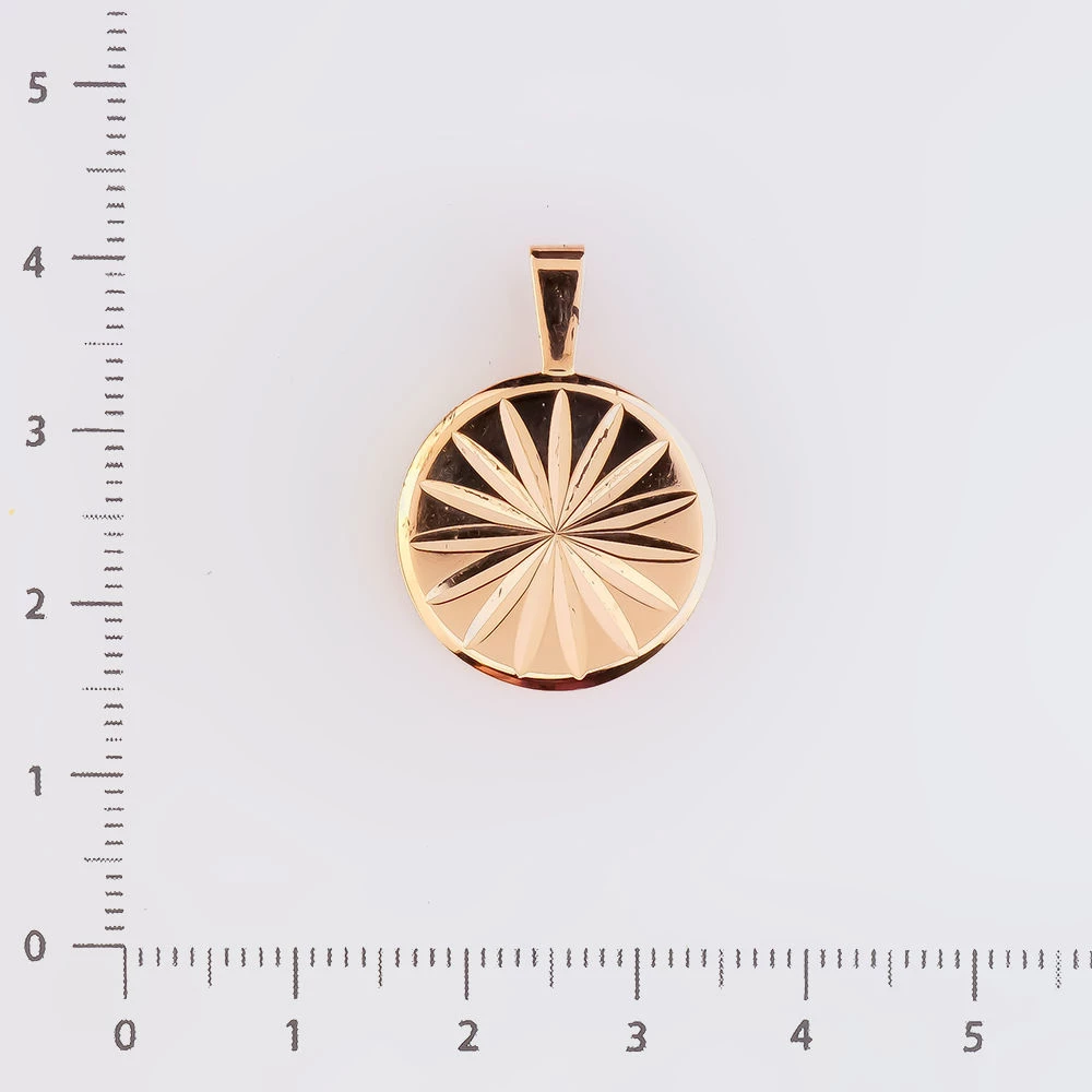 Подвес из красного золота 583 пробы