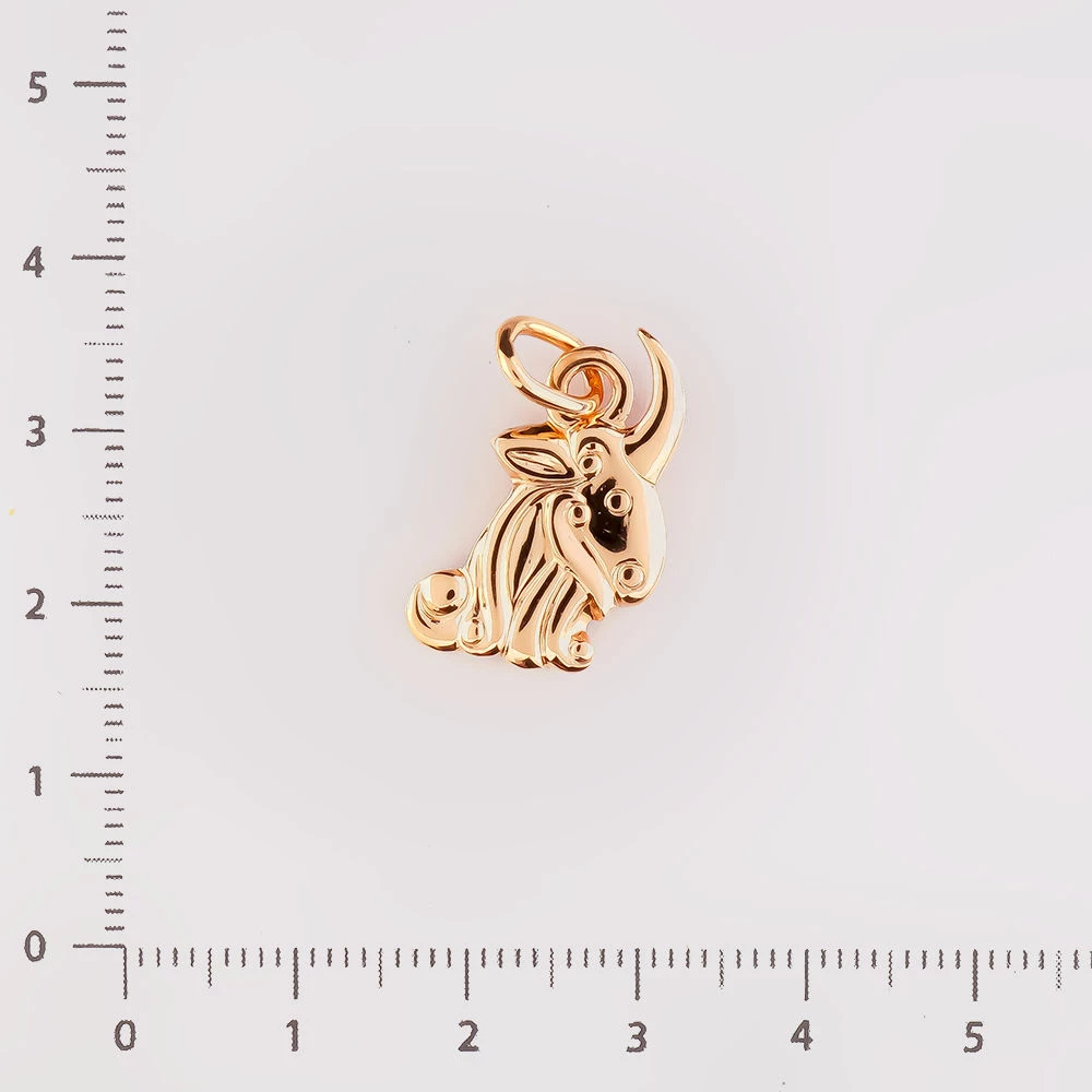 Подвес из красного золота 583 пробы