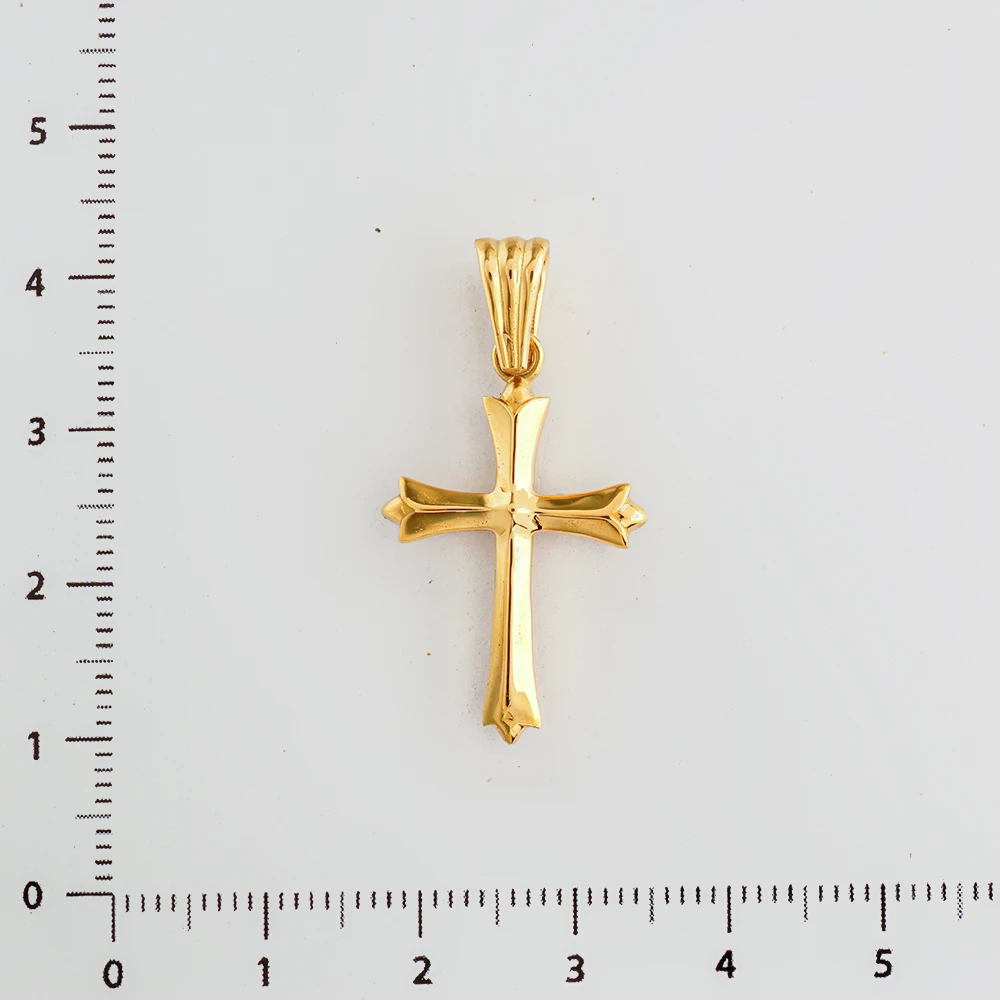 Подвес из желтого золота 750 пробы