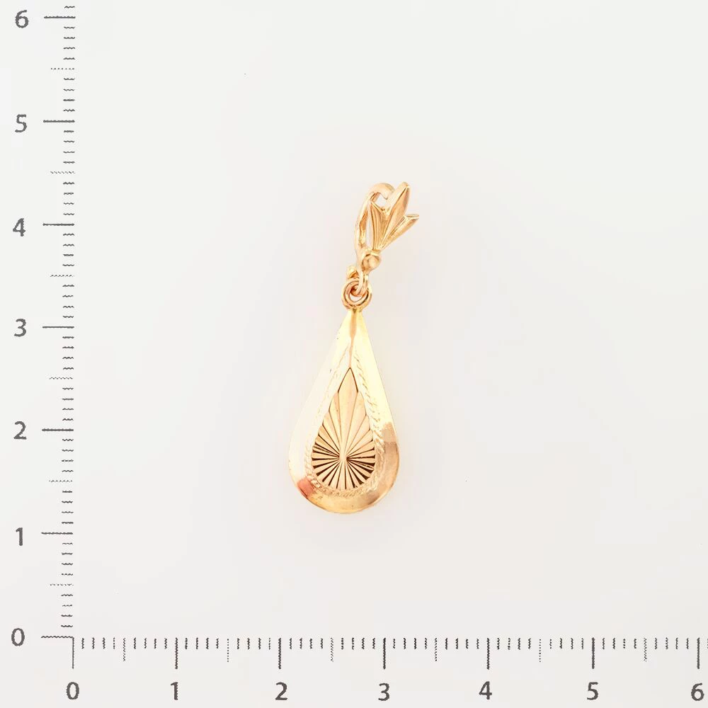 Подвес из красного золота 583 пробы