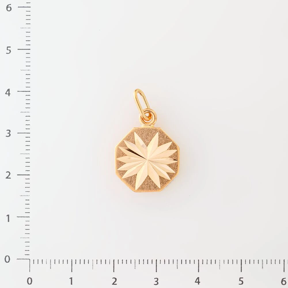 Подвес из красного золота 583 пробы