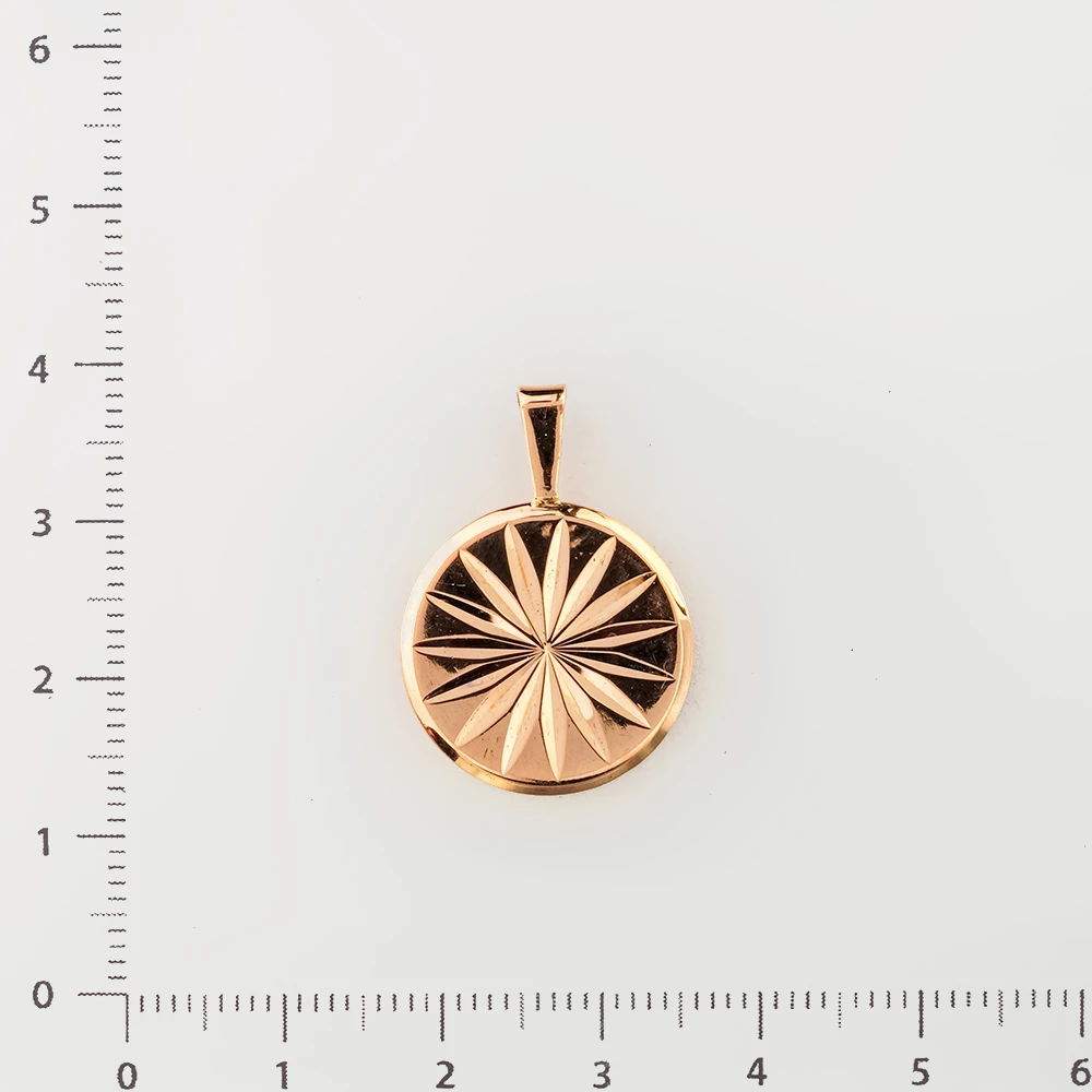 Подвес из красного золота 583 пробы