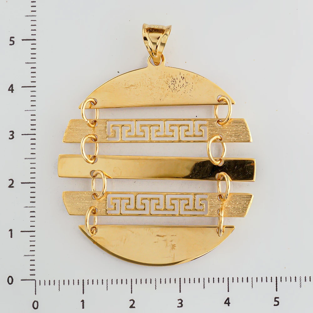 Подвес из желтого золота 585 пробы