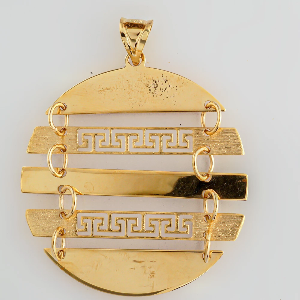 Подвес из желтого золота 585 пробы