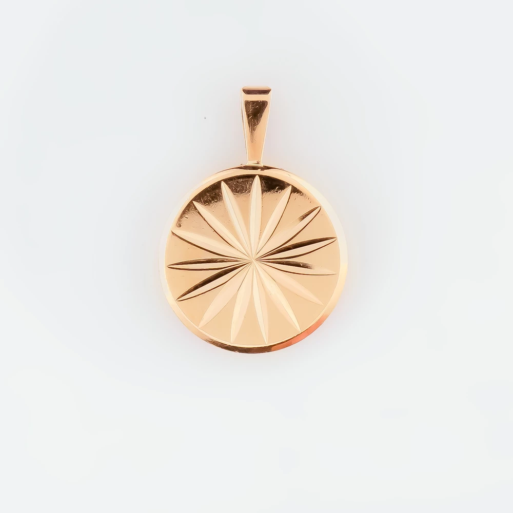 Подвес из красного золота 583 пробы