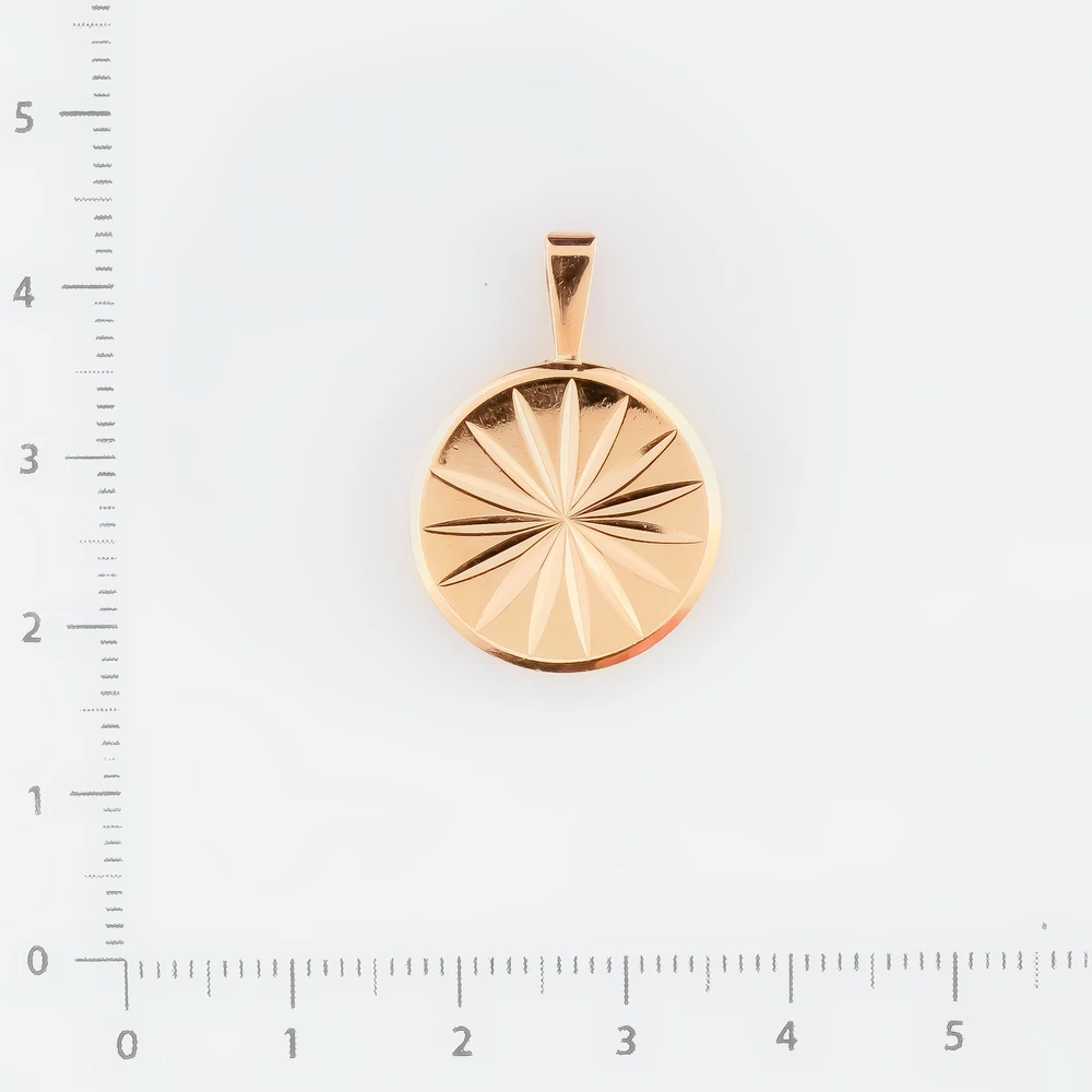 Подвес из красного золота 583 пробы