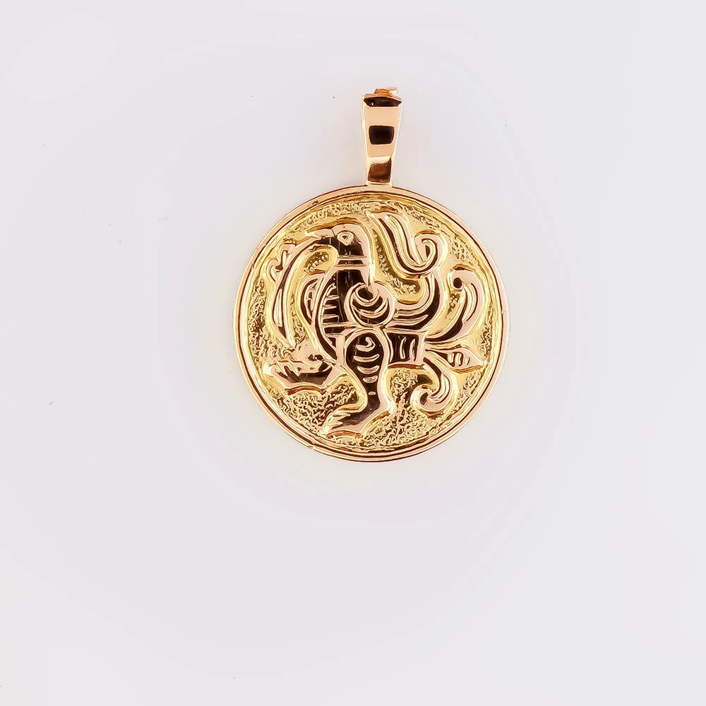 Подвес из красного золота 583 пробы