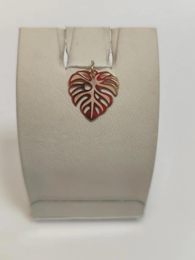 Подвес из красного золота 585 пробы