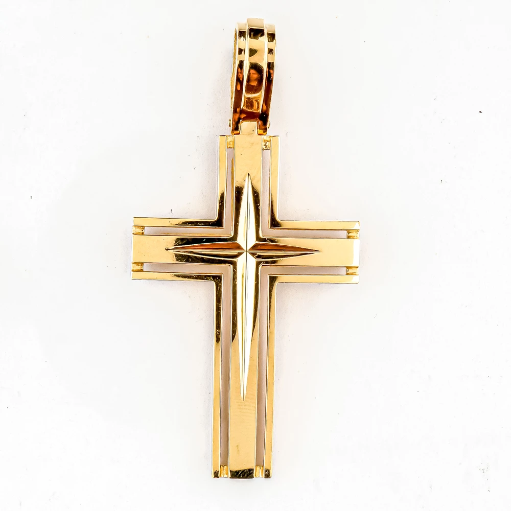 Подвес из желтого золота 585 пробы