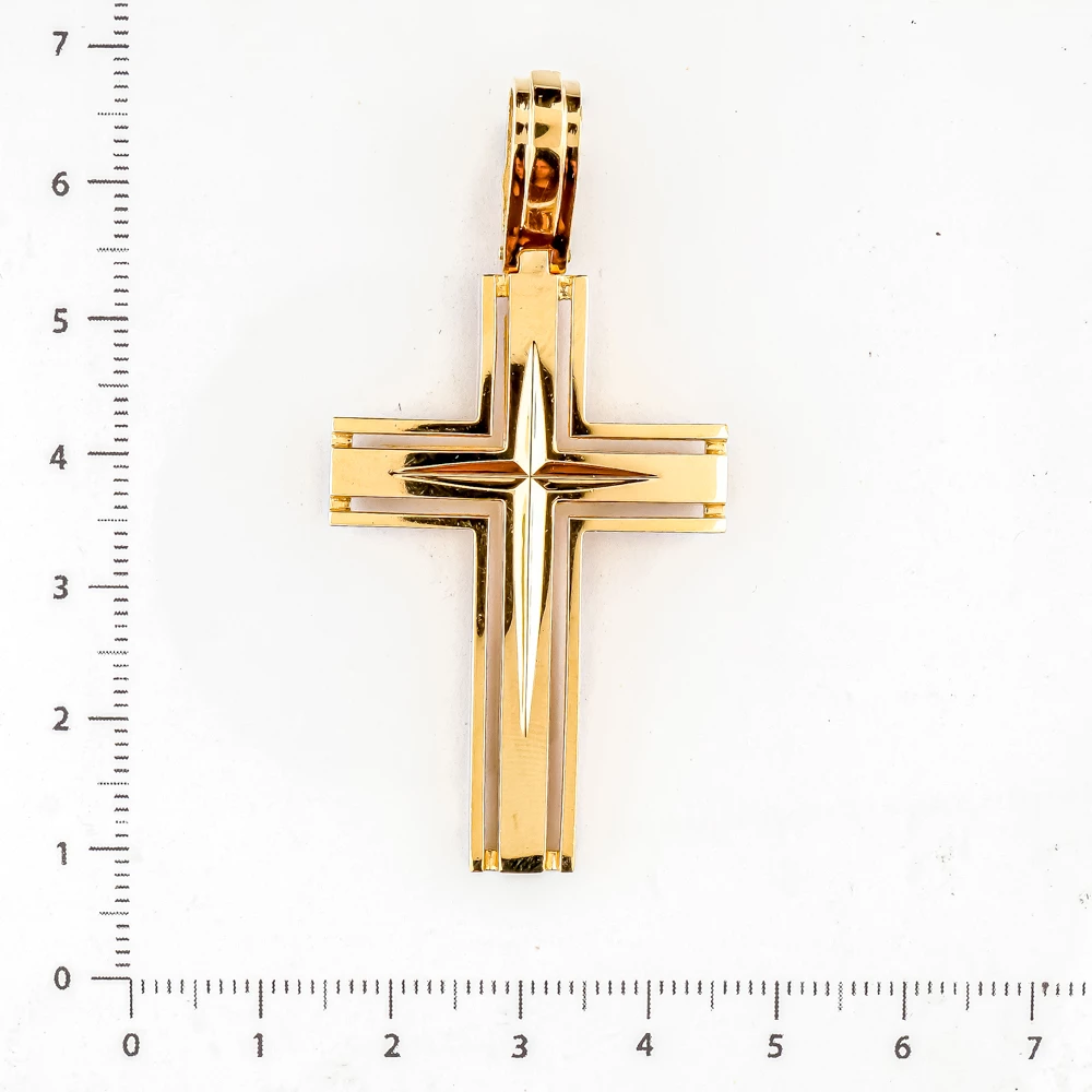 Подвес из желтого золота 585 пробы