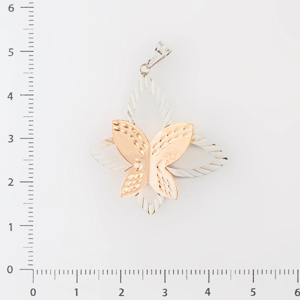 Подвес из красного золота 585 пробы