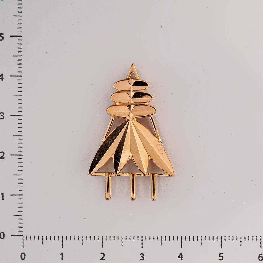 Подвес из красного золота 583 пробы