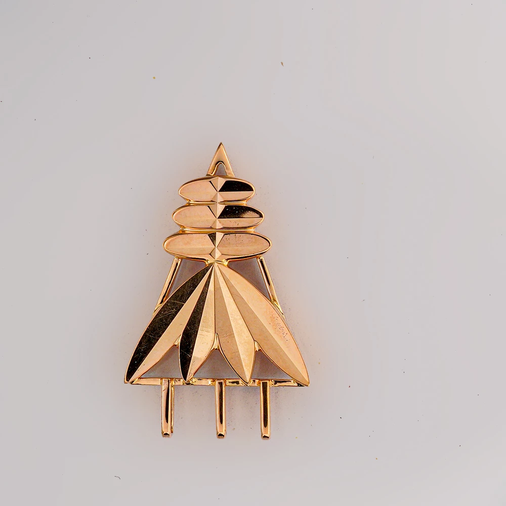 Подвес из красного золота 583 пробы