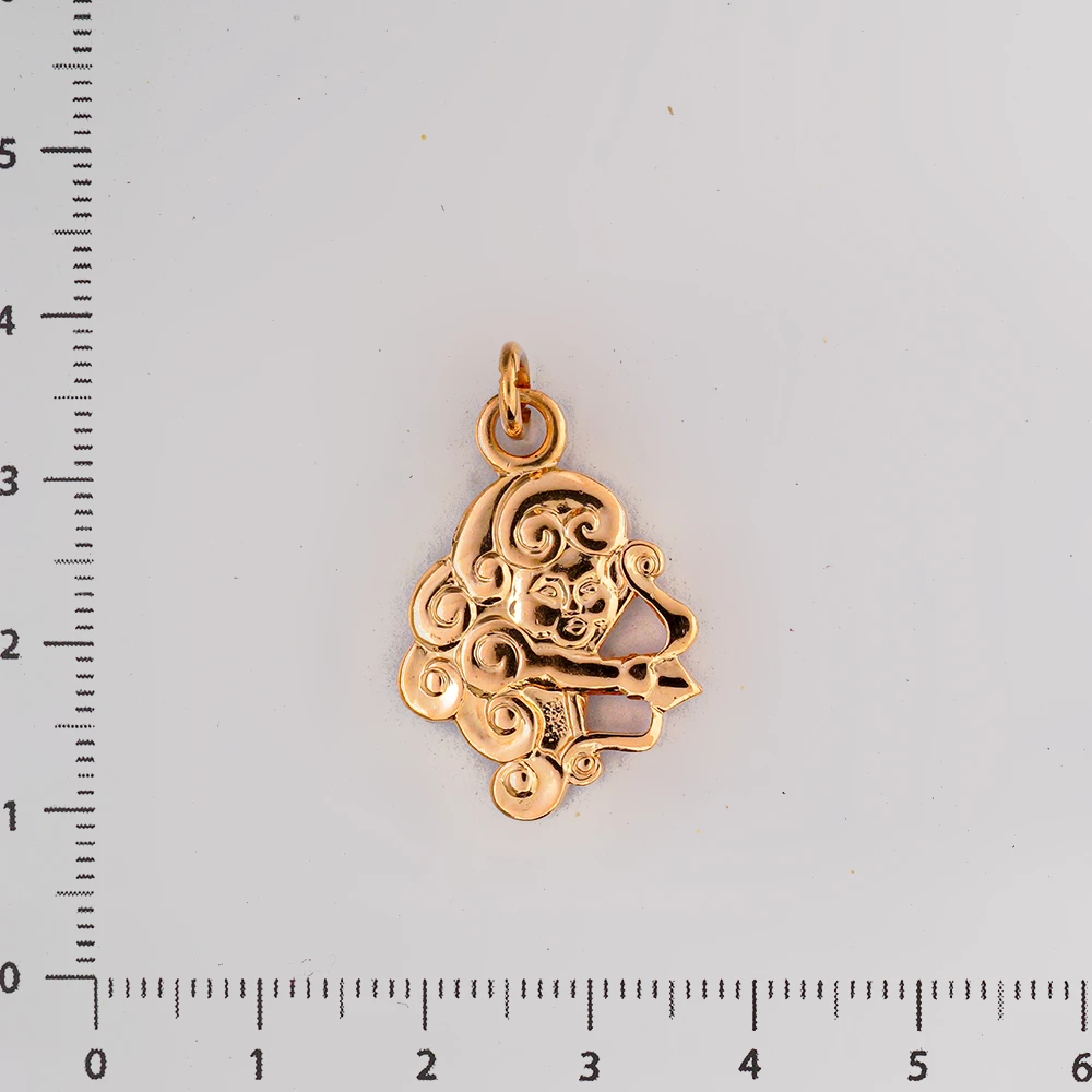 Подвес из красного золота 583 пробы