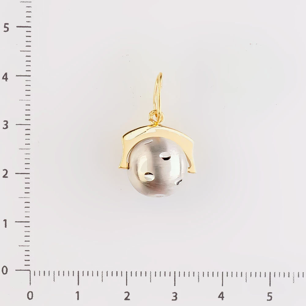 Подвес из желтого золота 585 пробы