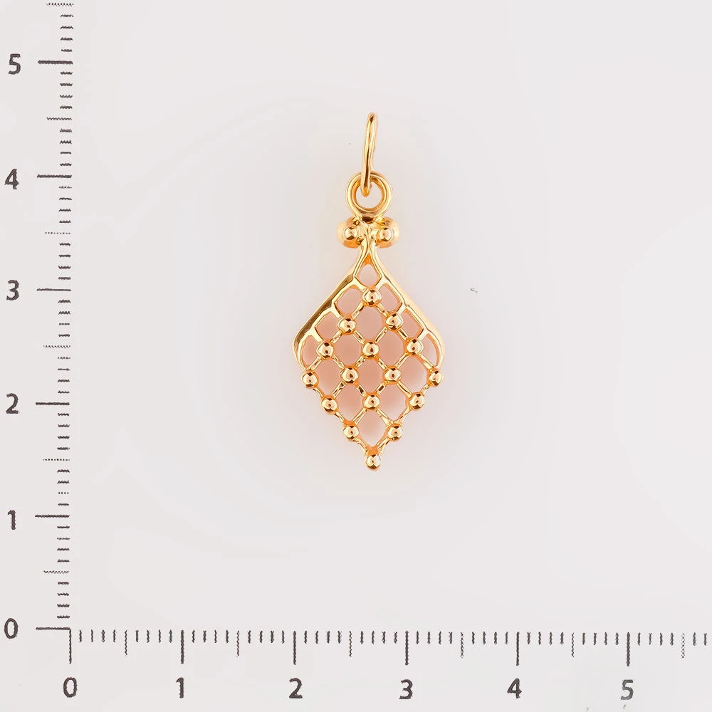 Подвес из красного золота 583 пробы