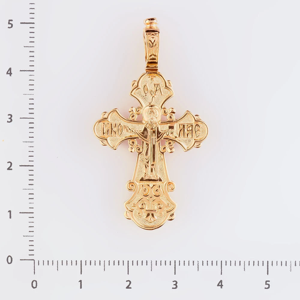 Подвес из красного золота 585 пробы