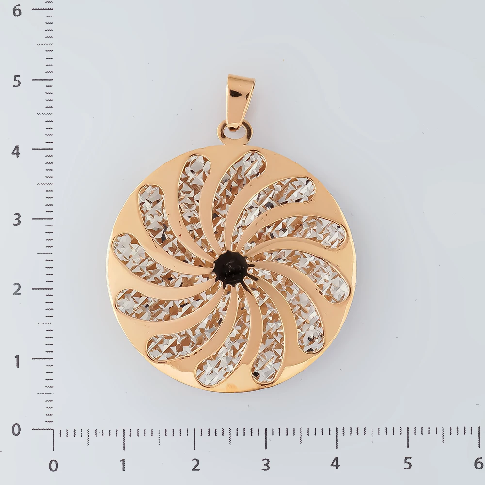 Подвес из красного золота 585 пробы