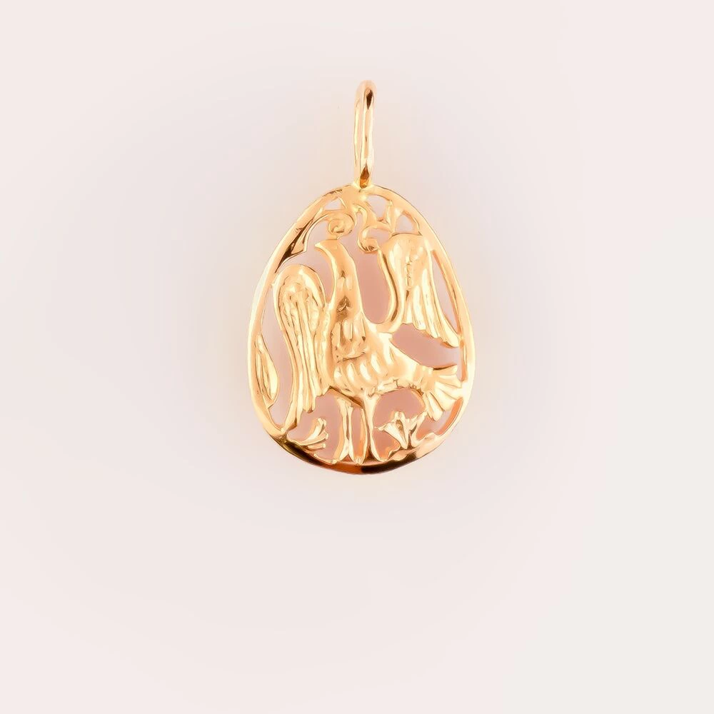 Подвес из красного золота 583 пробы