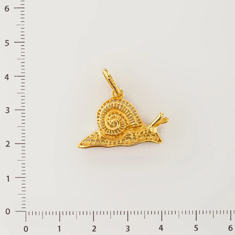 Подвес из желтого золота 585 пробы