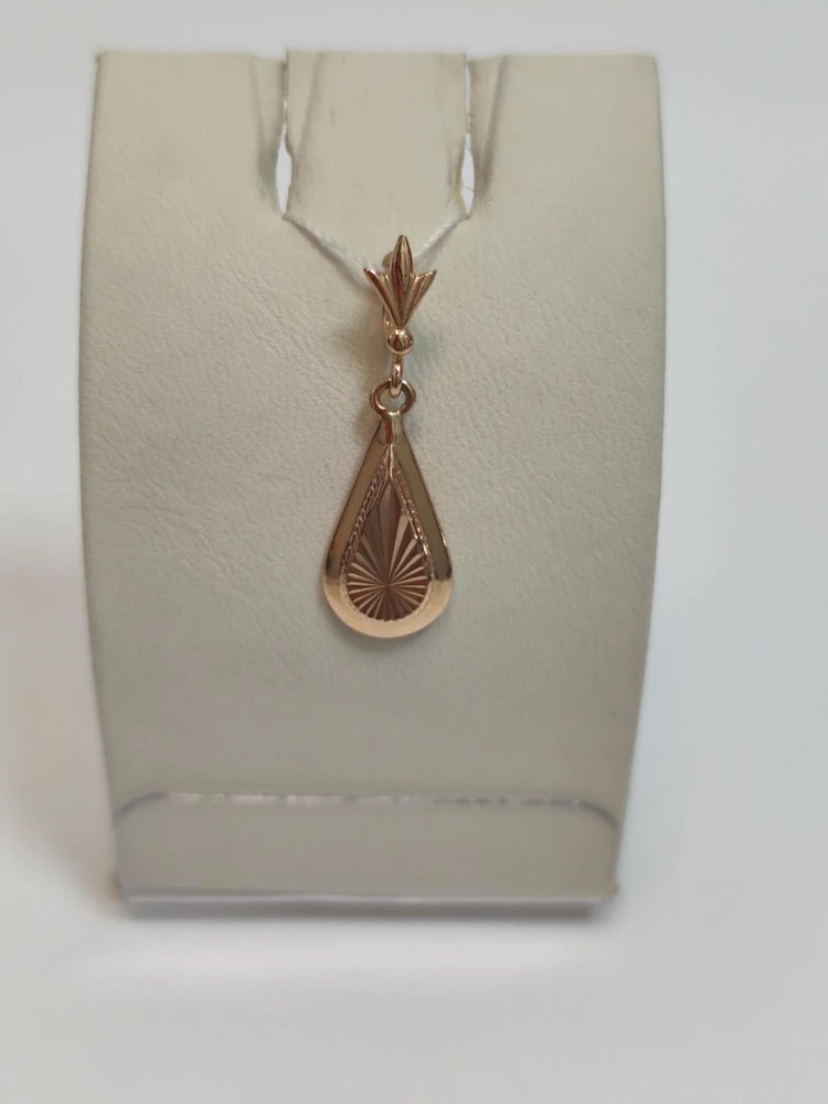 Подвес из красного золота 583 пробы