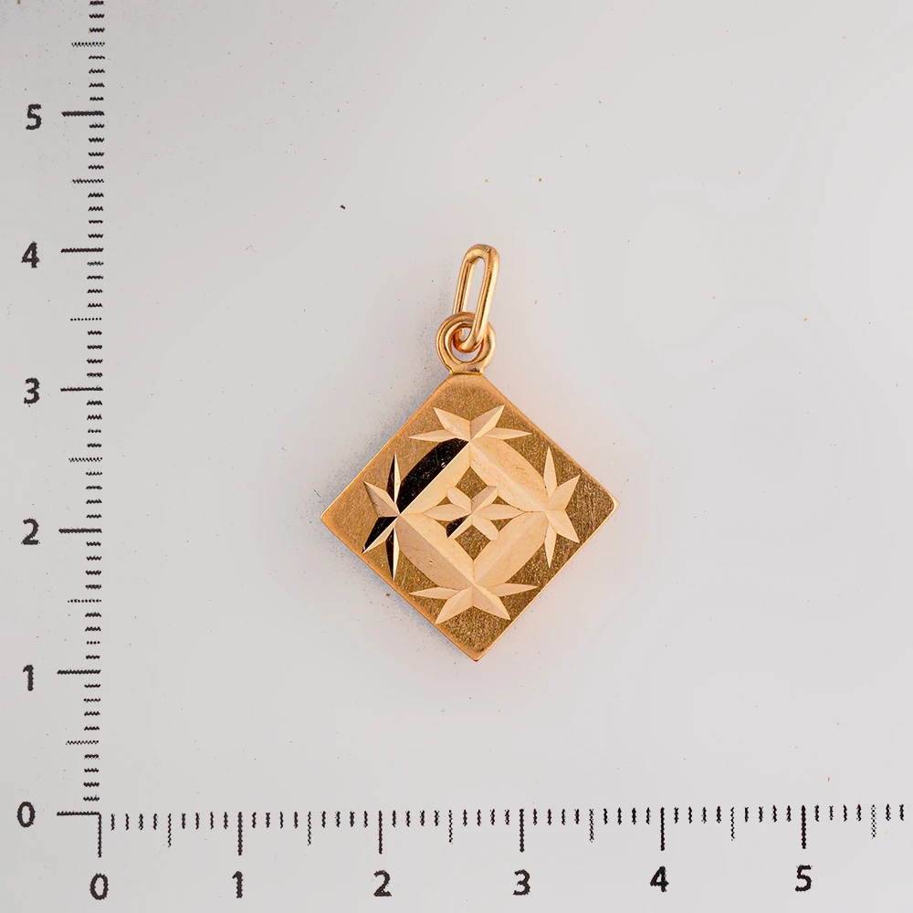 Подвес из красного золота 583 пробы