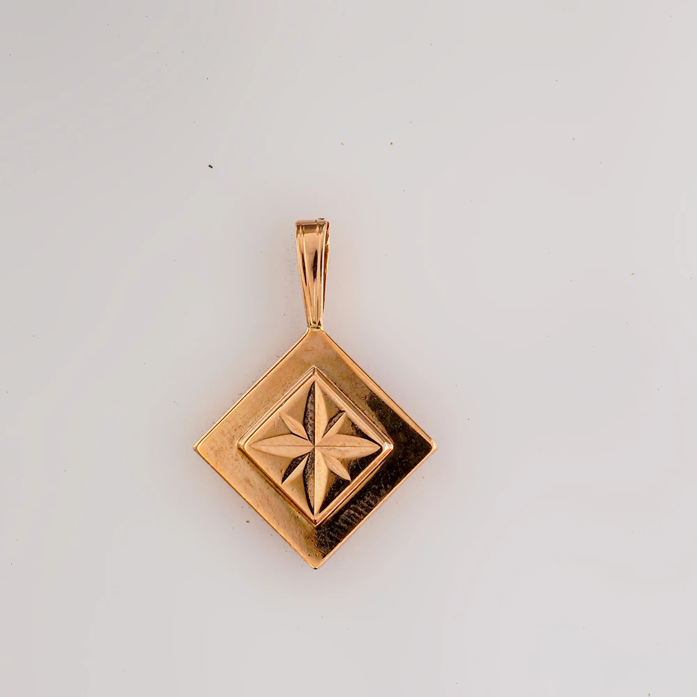 Подвес из красного золота 583 пробы