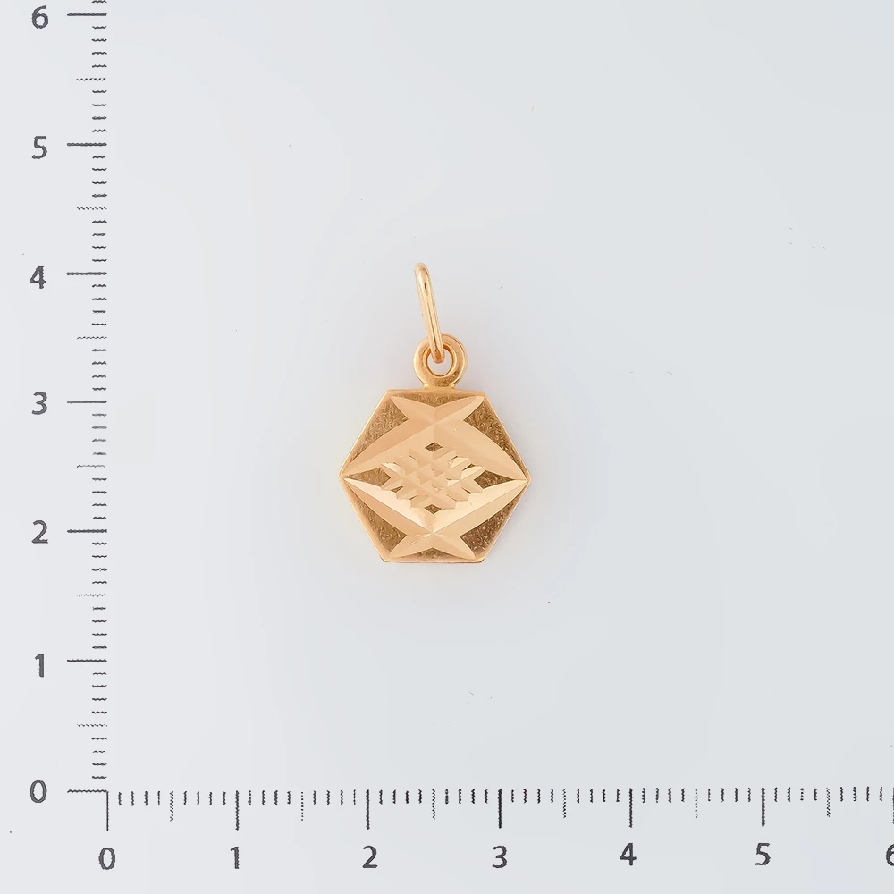 Подвес из красного золота 583 пробы