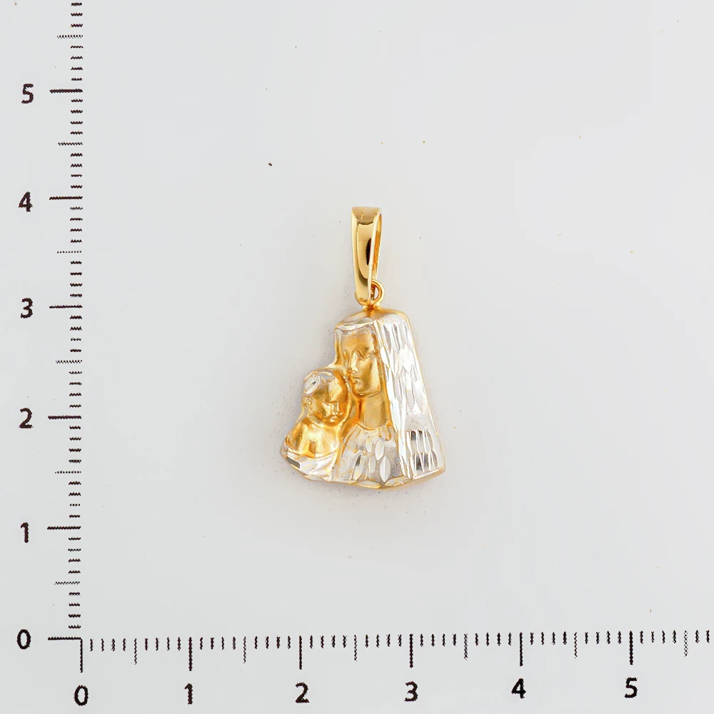 Подвес из желтого золота 585 пробы