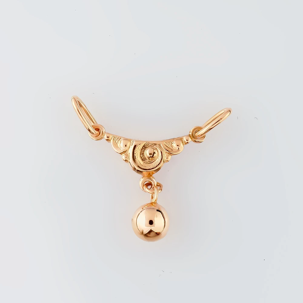 Подвес из красного золота 583 пробы