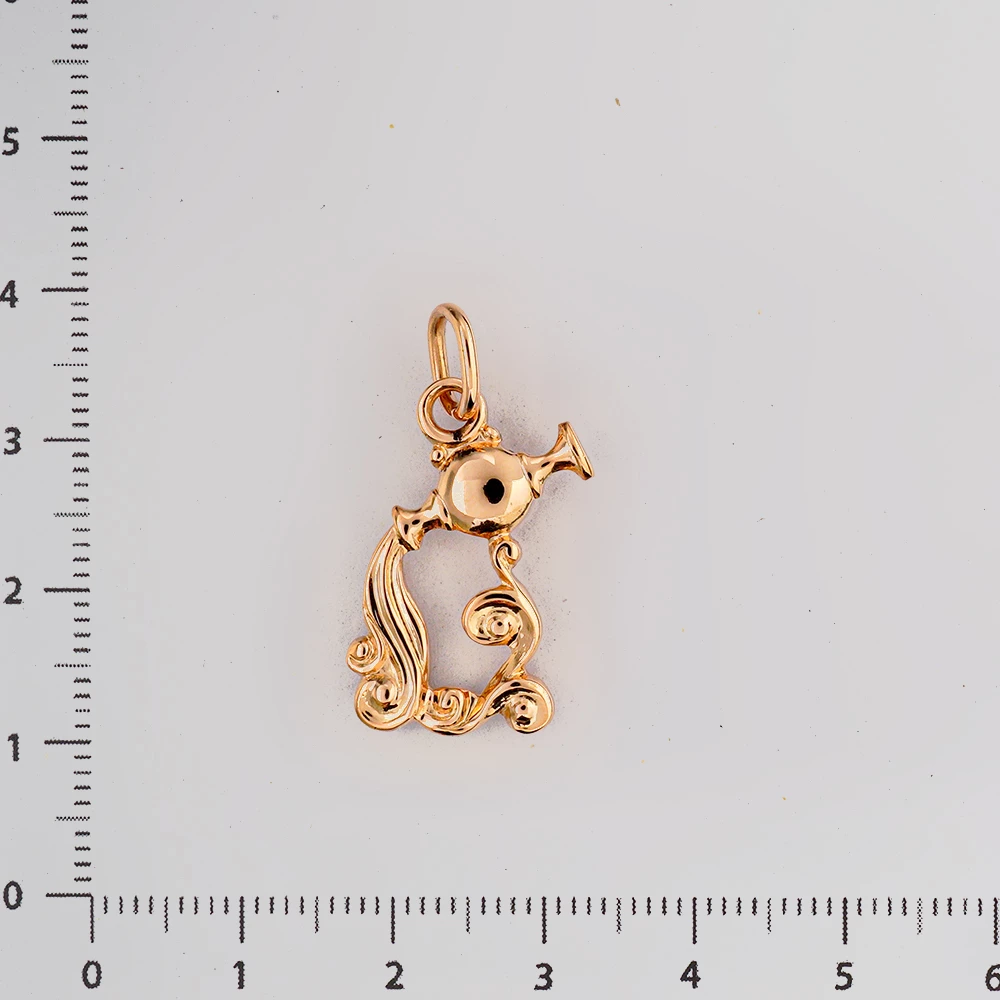 Подвес из красного золота 583 пробы