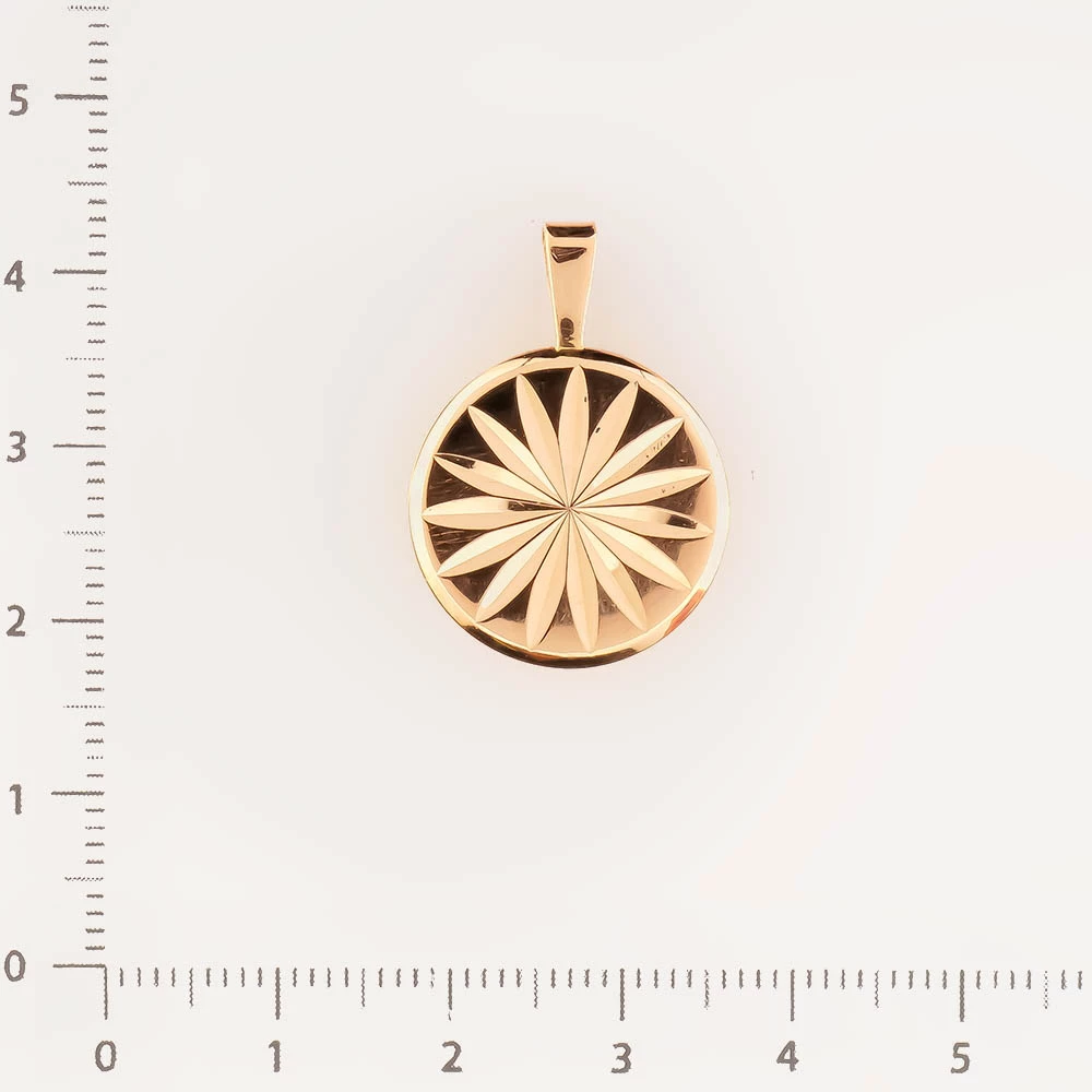 Подвес из красного золота 583 пробы