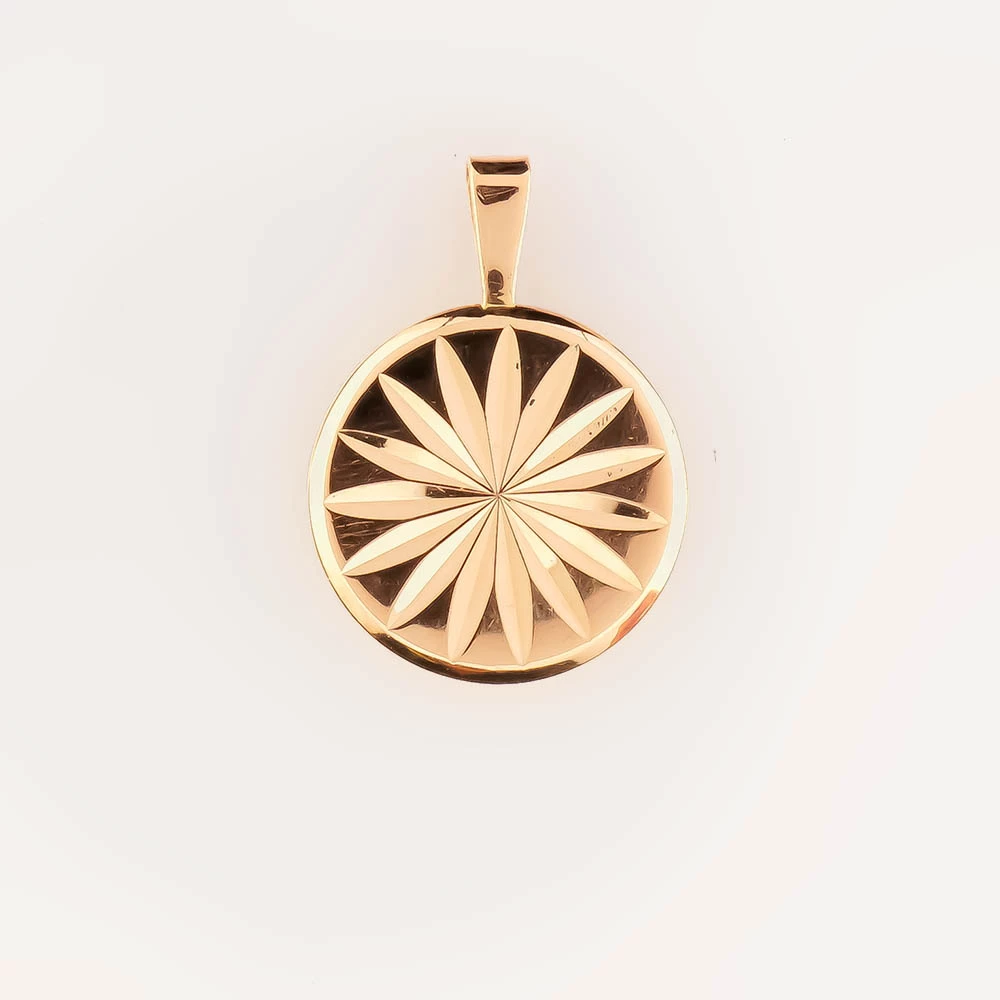 Подвес из красного золота 583 пробы