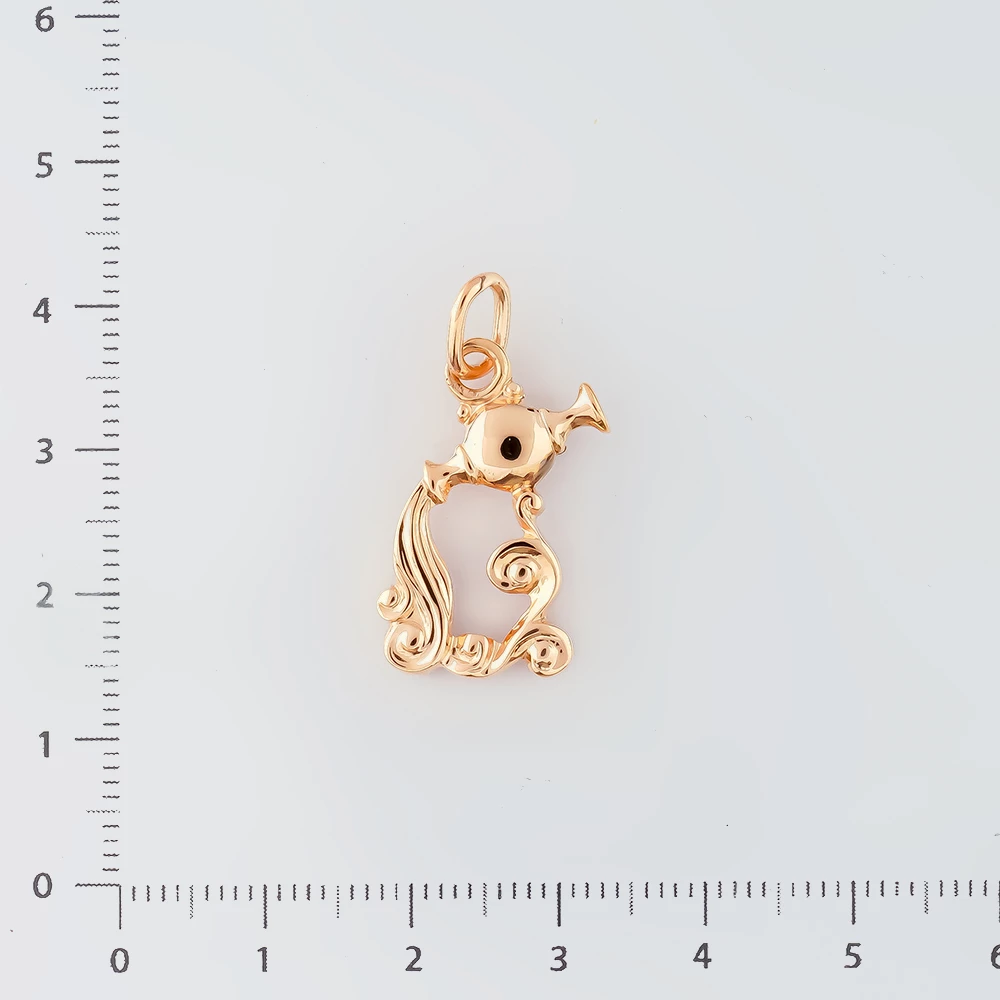 Подвес из красного золота 583 пробы