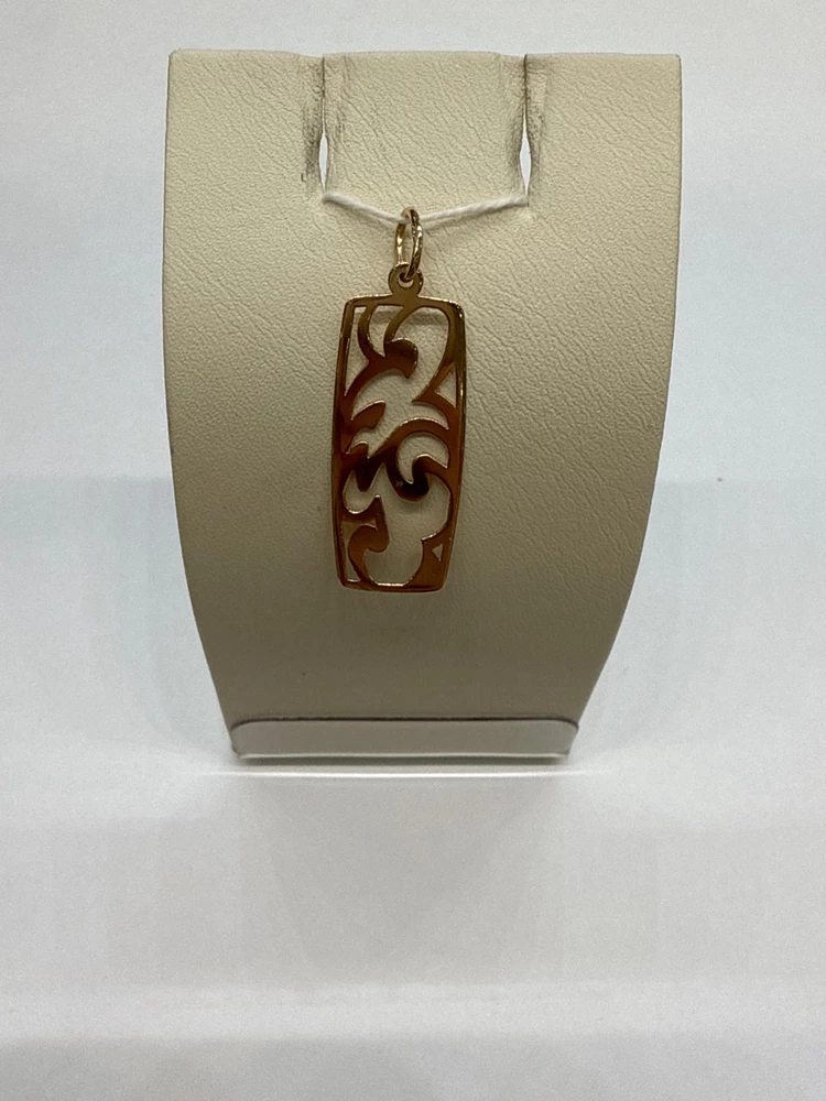 Подвес из красного золота 585 пробы