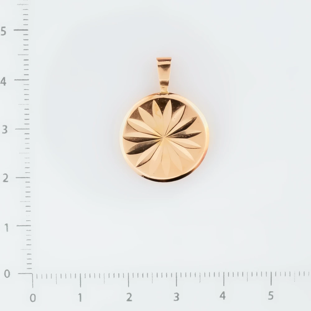 Подвес из красного золота 583 пробы