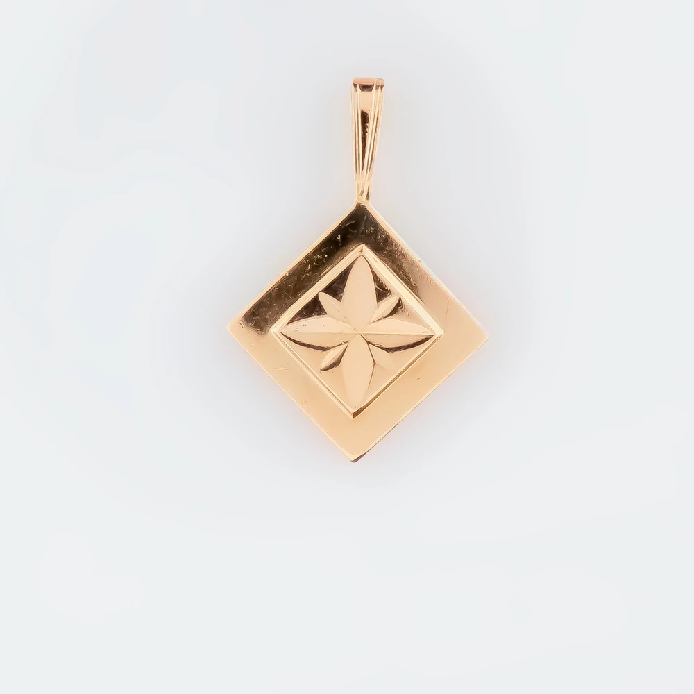 Подвес из красного золота 583 пробы