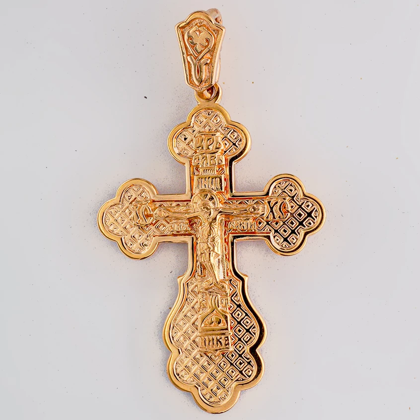 Подвес из красного золота 585 пробы