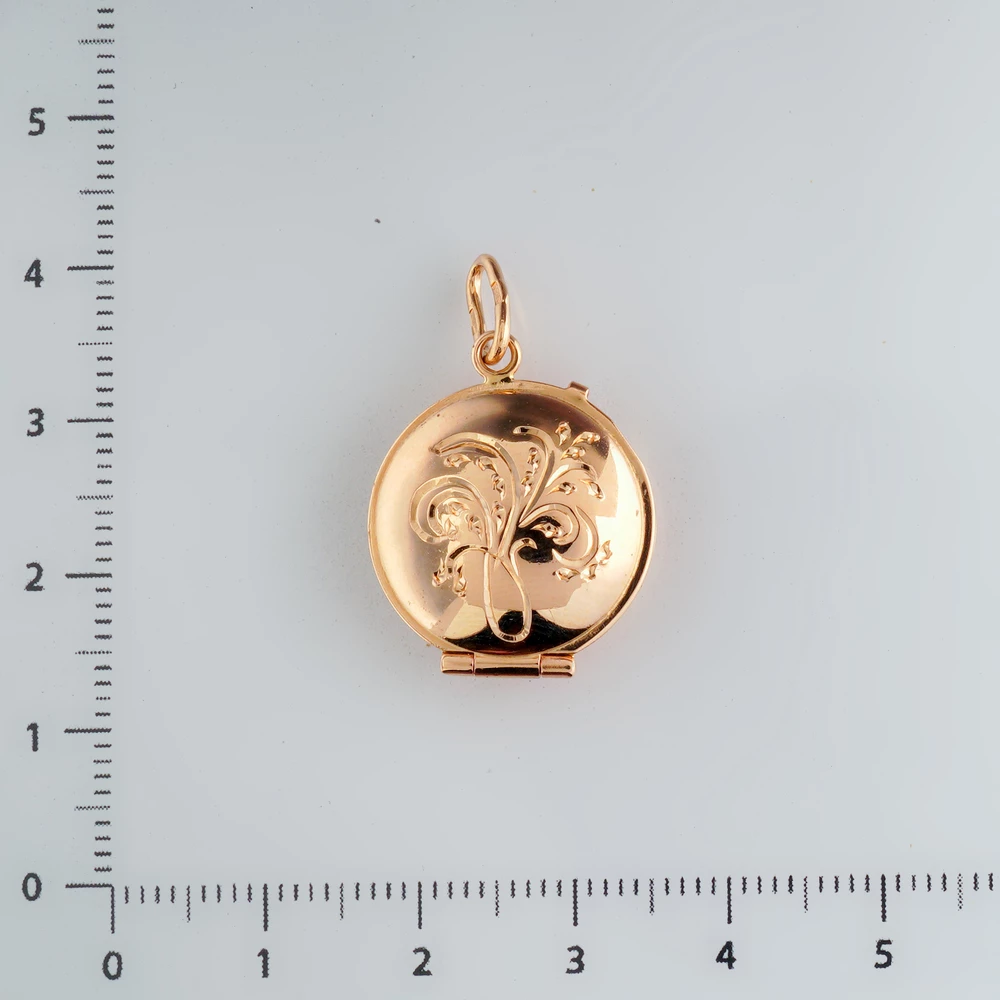 Подвес из красного золота 585 пробы