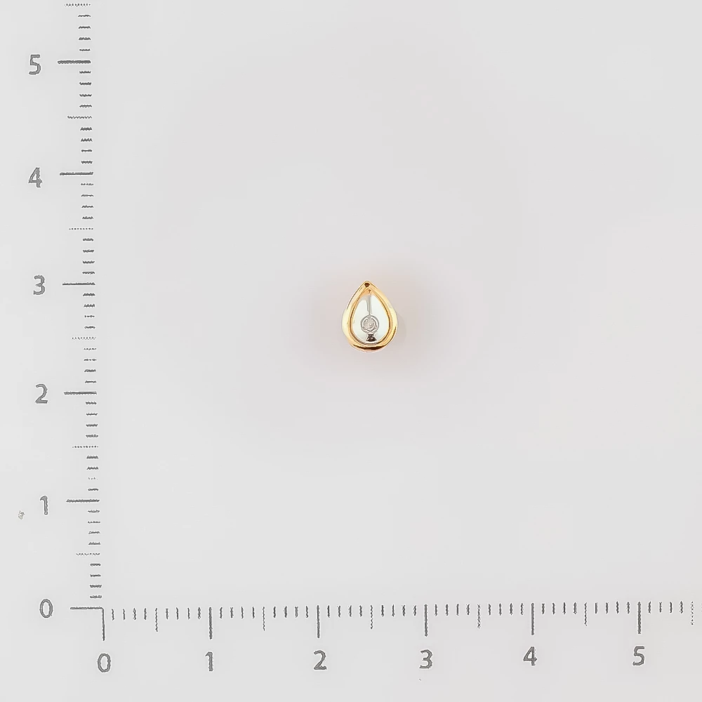 Подвес с бриллиантом из красного золота 585 пробы