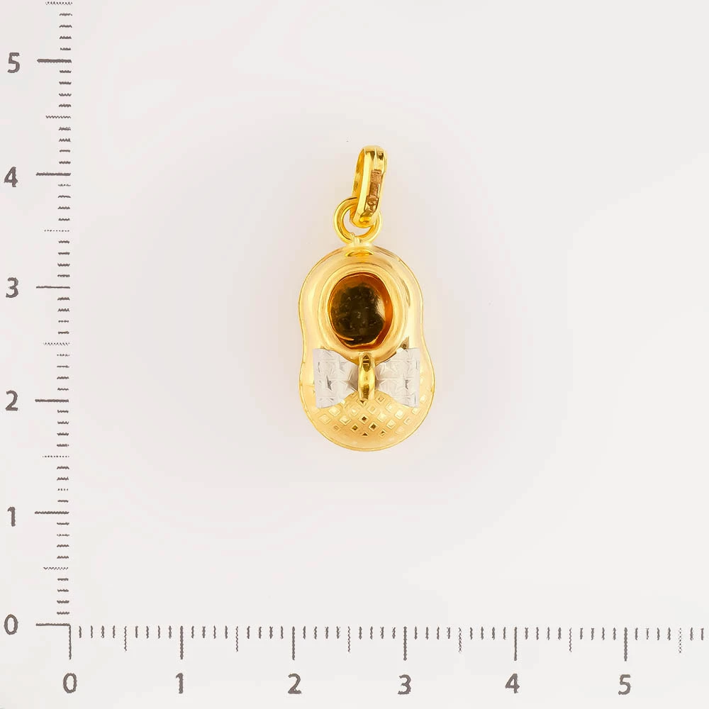 Подвес из желтого золота 750 пробы