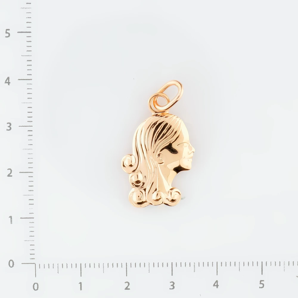 Подвес из красного золота 583 пробы