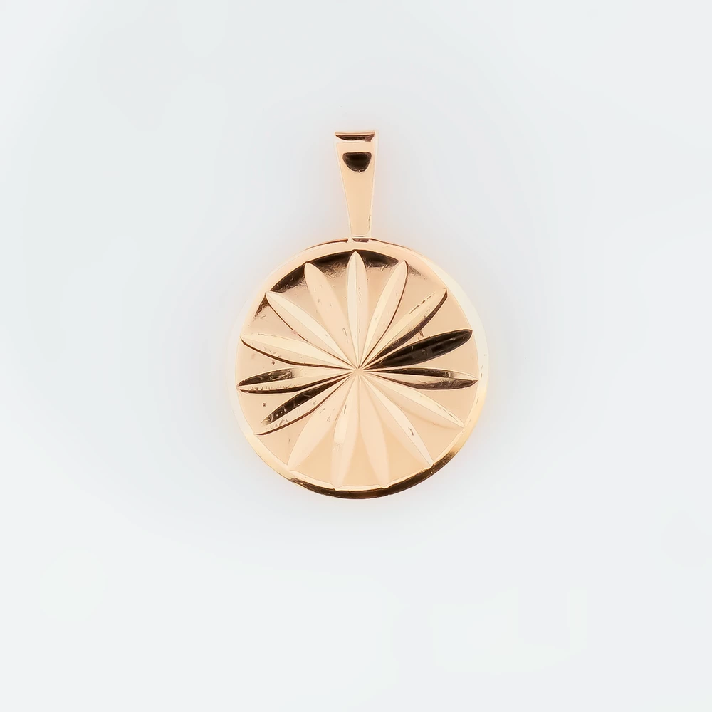 Подвес из красного золота 583 пробы